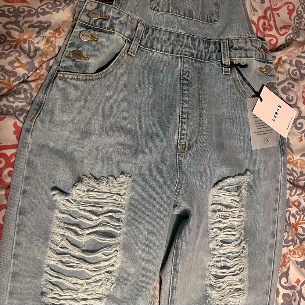 Cero Distressed Overalls